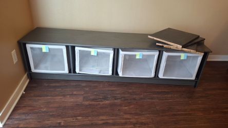 IKEA long shelf/cubbies
