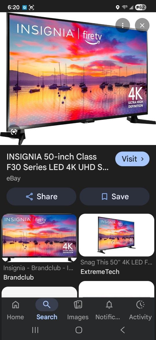50in Insigma Smart Fire TV