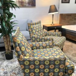 🔵 Mid-Century Modern Accent Chairs | Free Same-Day Delivery 🚚