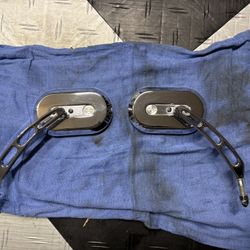 Harley Davidson Mirrors / Universal/ Chrome 
