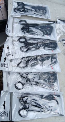 New Jeweler's Basics - Straight Nose 6.25" Grounded Hemostats for Micro Welding (Black Handles)