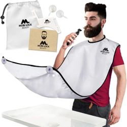 Waterproof Mens Facial Hair Beard Apron Care Shaving Cape Bib Trimmings w Comb