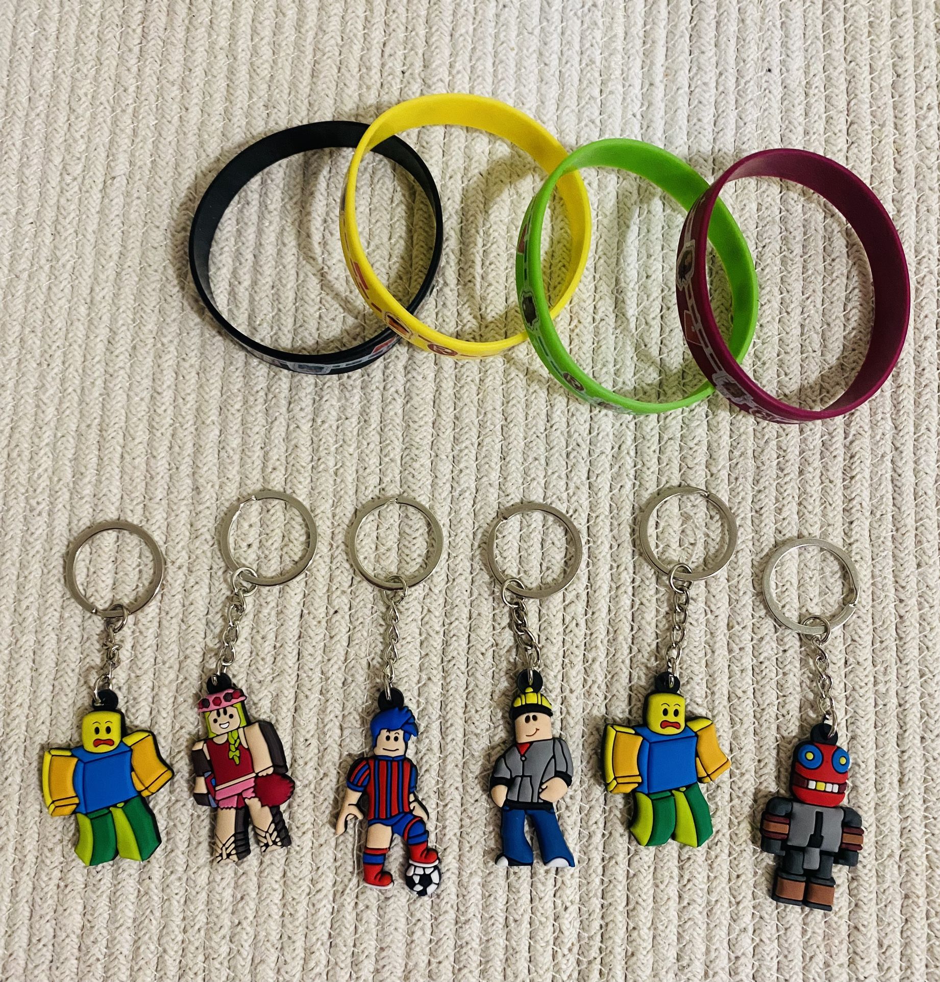 Roblox key chains and bracelets