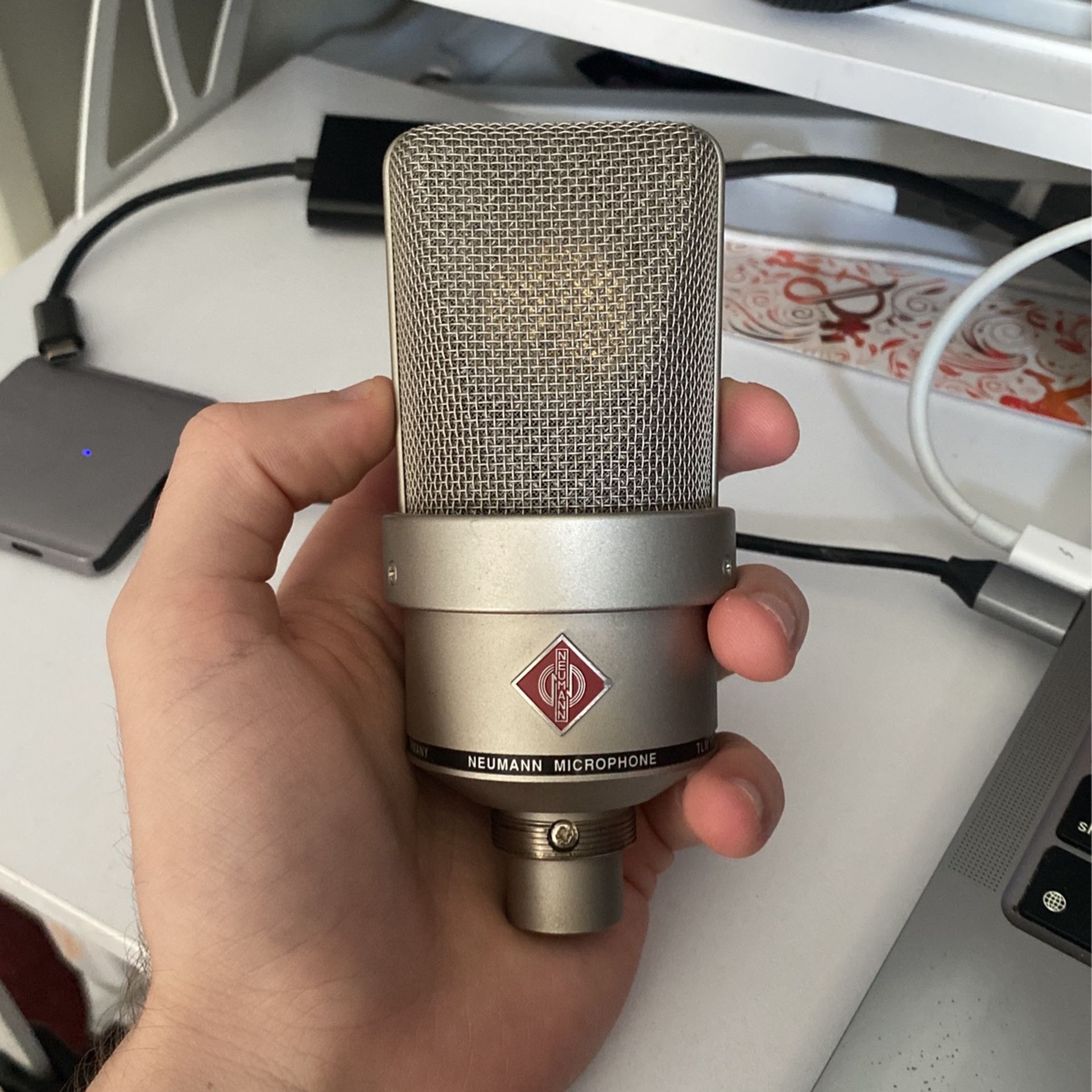 TLM 103 mic. Hasn’t been picking up any noise. 