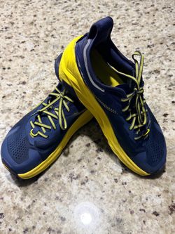 Great Altra Trail Running Sneakers Navy Yellow