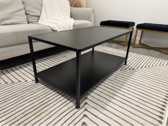 Coffee Table with Storage Shelf – Excellent Condition