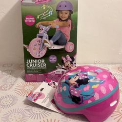 Disney Minnie Mouse Junior Cruiser with Helmet