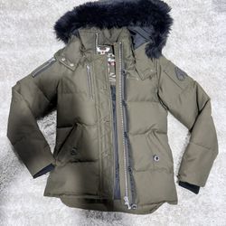 Moose knuckles ORIGINAL SHEARLING TRIM 3Q JACKET. DARK Olive/Black