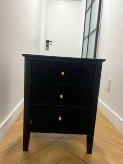 Black nightstand