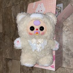 Baby Three 400% Sweet Baby Cream Bear Plush Figure