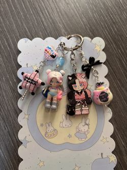 Zoraa Doraa Keychain 💗🖤 Boxer 🥊