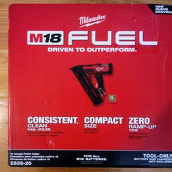 Milwaukee M18 Fuel 15GA Finish Nailer 