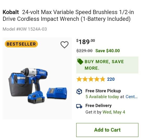 Kobalt Impact 