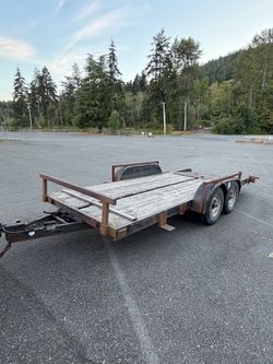 7x18 tilt bed deck trailer 14k