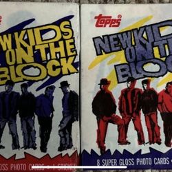 Topps - New Kids on the Block (1989) 2 Pack Glossy Set (VINTAGE)