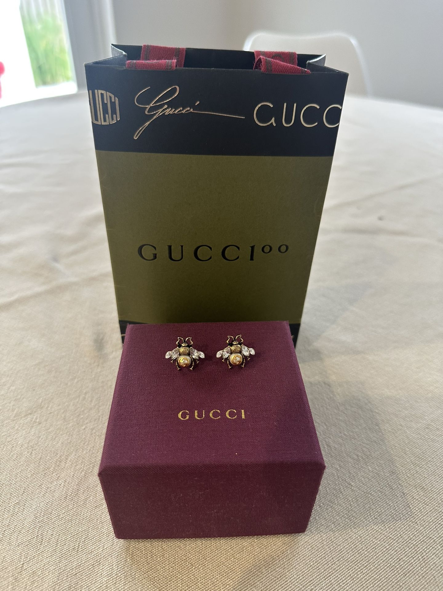 Gucci Bee Earrings 100% Authentic 
