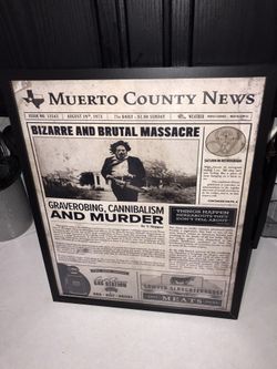 Leather Face Brand New Frame Halloween 