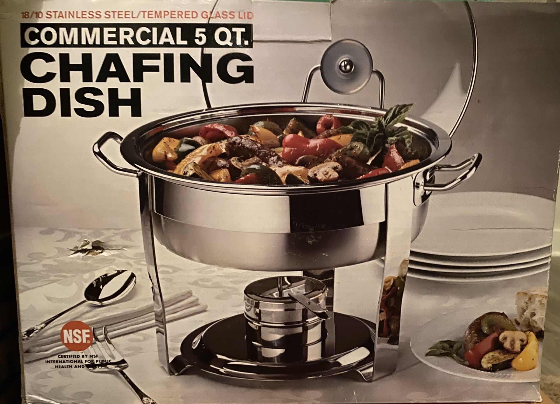 Serving or chafing dish 5 qt.