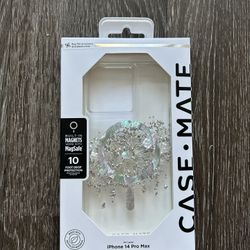 Clear glitter phone case ( iphone 14 pro max)