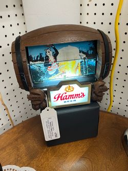 Vintage Hamm’s Barrel Flipper Motion Sign