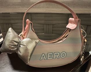 Aeropostale Mini Hobo Bag with Silver Bow