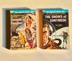 Vintage Sci-Fi Double-Novel Books