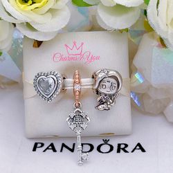 "3" Adorable Charms 925 silver for Pandora moments bracelet.