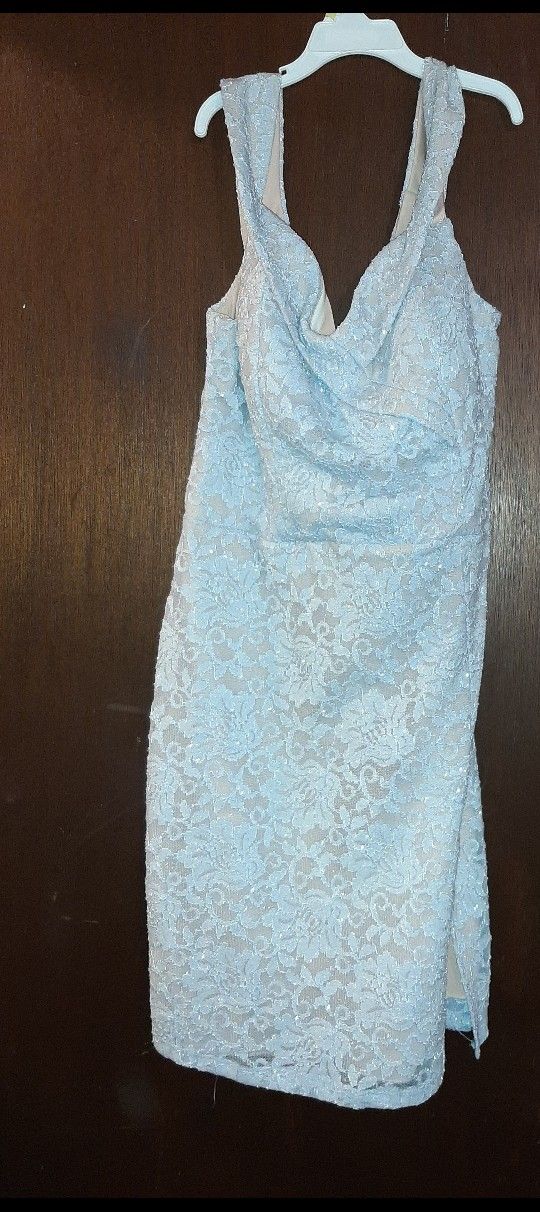 Powder Blue Cocktail Dress