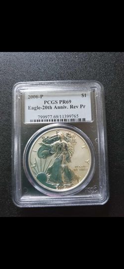 2006-P Eagle 20th Anniversary Reverse Proof