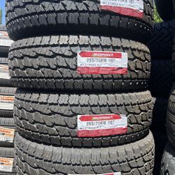 265/70/18 Landspider A/t #4 New Tires Mount & Balance // Set De 4 Llantas Todo Terreno Instaladas Y Balanceadas