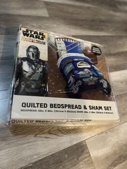 Baby Yoda Bedspread & Sham 60in x80in 