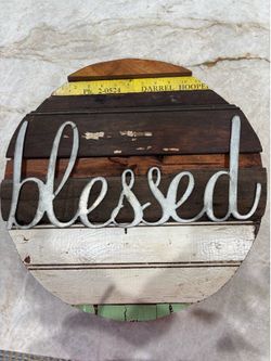 Farmhouse wall decor- blessed