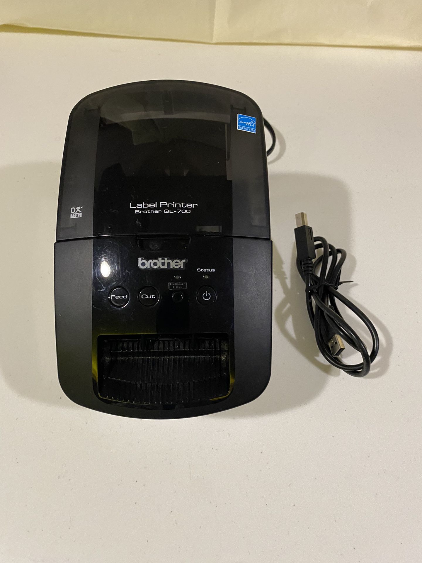 Brother QL-700 Thermal Label Printer with Power Cord & USB Cable