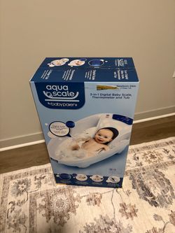 Aqua Scale 3-in-1 Digital Baby Scale, Thermometer and Tub