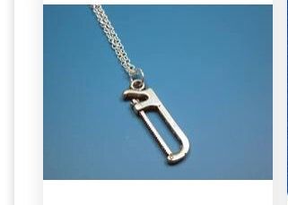 Hack saw necklace