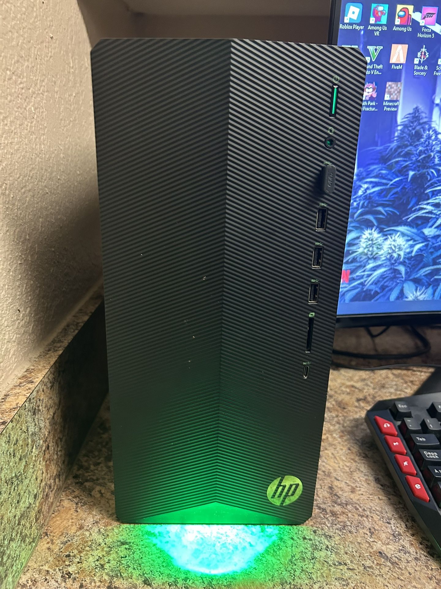 Hp Acid Green Gaming Pc