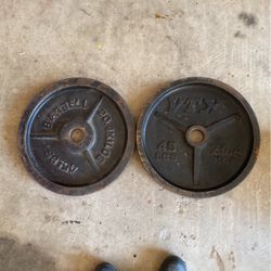 Steel 45 Pound Plates
