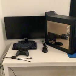 Full Pc Bundle With Pc, Monitor, Mouse, Keyboard, Pc Controller And All The Power Cables