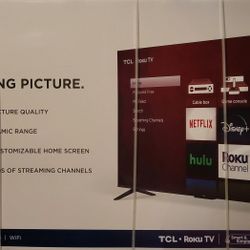 TCL 65" Class 4-Series 4K UHD HDR Smart Roku.  New Factory Sealed.