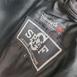 Large... size L...full length leather duster