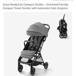 Graco Ready2Jet Compact Stroller – Overhead Friendly Compact Travel Stroller with Automatic Fold