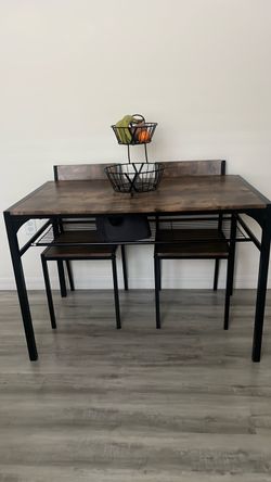 Dining Table Set with 4 Chairs