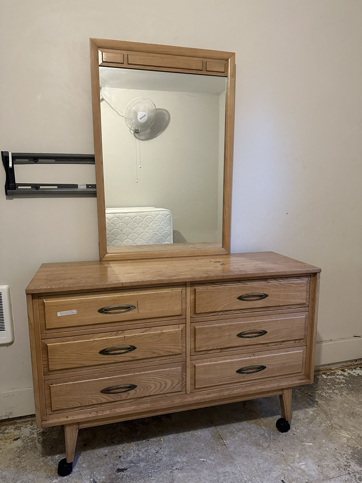 Dresser with mirror