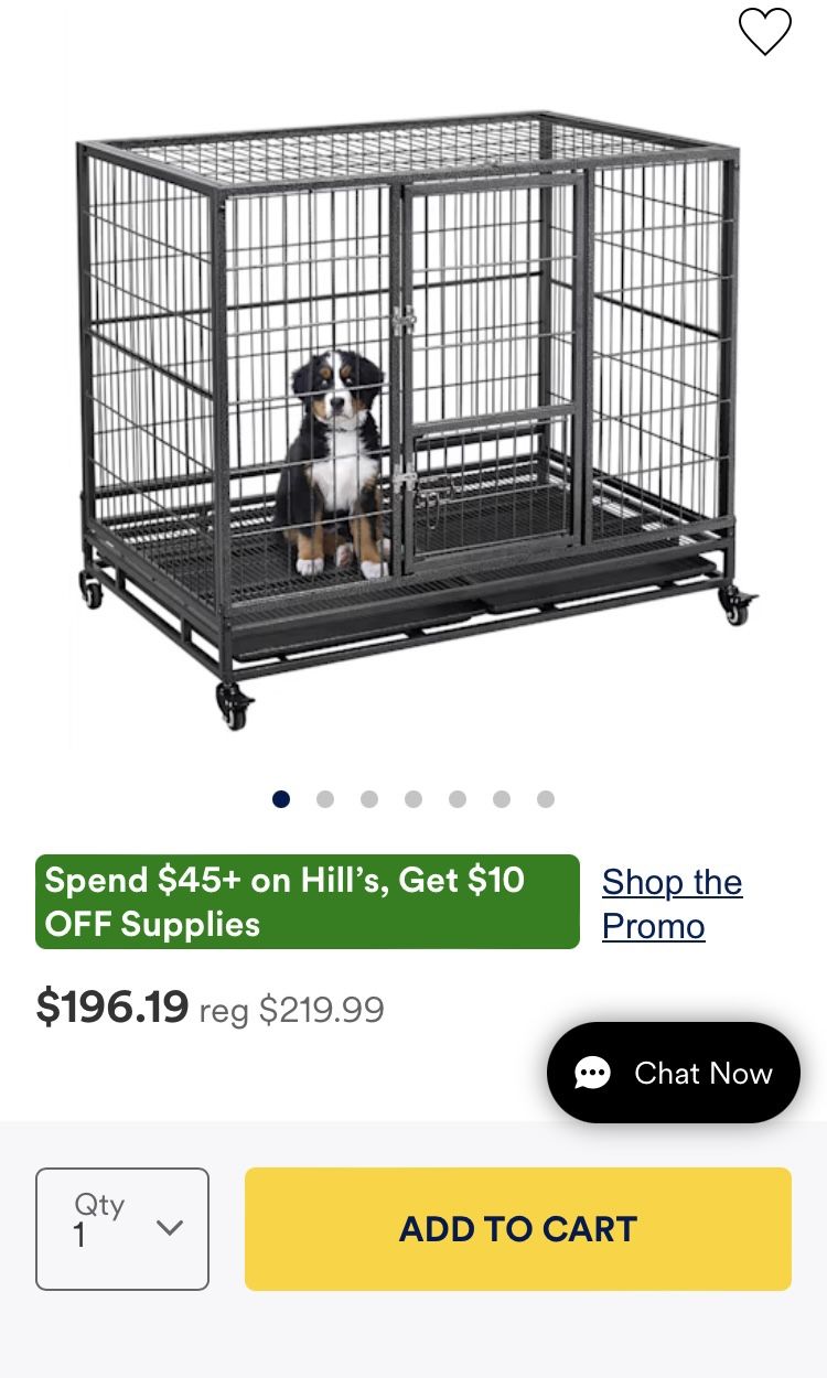 Dog Crate Dog Cage Pet Cage Enclosure X Large Jaula De Perro Used 43” Inch L