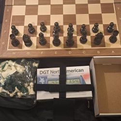 Tournament Chess Board, Chess Clock Bag 