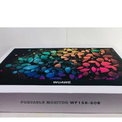 WUAWE   🖥️  Portable Monitor 
WF156-60B  🔌 can  use on Multiples  Devices  - Portable Monitor. WF156-60B  15.6 ".IN.  open  Box  New  ✔️