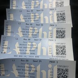 5 “Hollywood Bowl Jazz Plus Tickets 