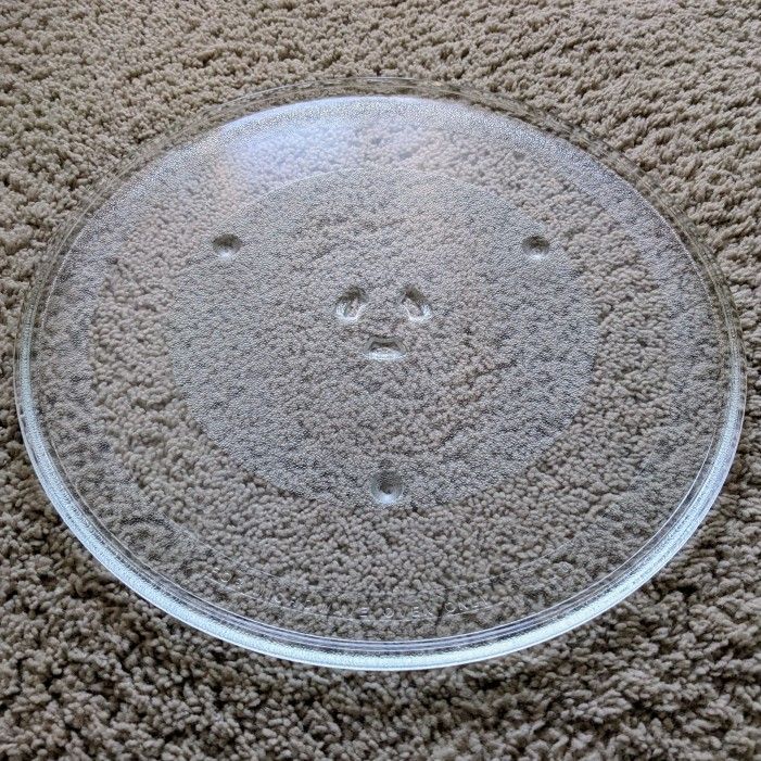 13-5/8" microwave oven replacement glass turntable rotating tray spinning plate revolving platter