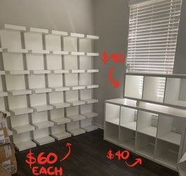 IKEA shelves (prices are on the pic)