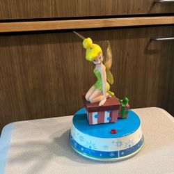 Vintage Gummy American Animatronics Disney Tinkerbell Rotating Music Box